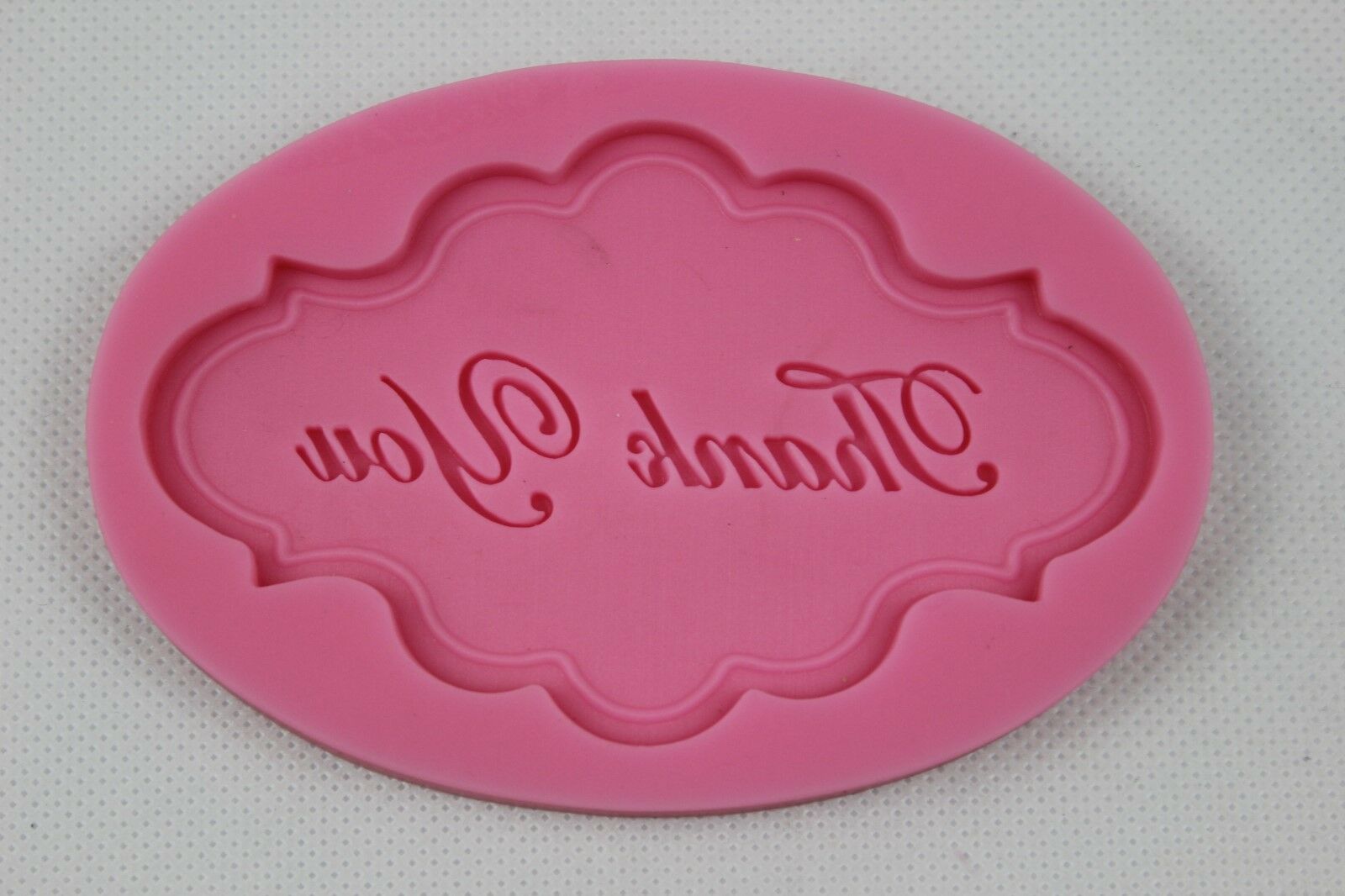 Thank You Plaque Silicone Mould Cup Cake Icing Baking Fondant Decorate Topper