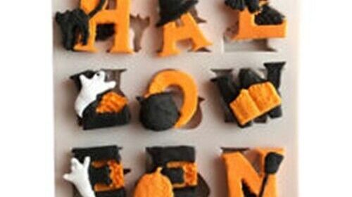 Halloween Letters Figures Alphabet Cake Decorating Icing Chocolate Mould