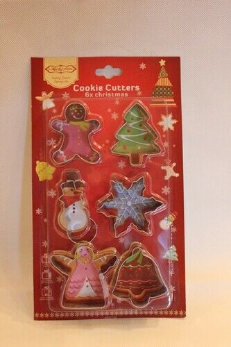 6 Christmas Xmas Pastry Biscuit Cookie Cutter Set Stencil Shape Mould Baking #3