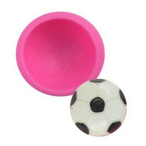 Football 40mm Silicone Icing Mould Cake Decorating Topper Soap Clay Resin Candle