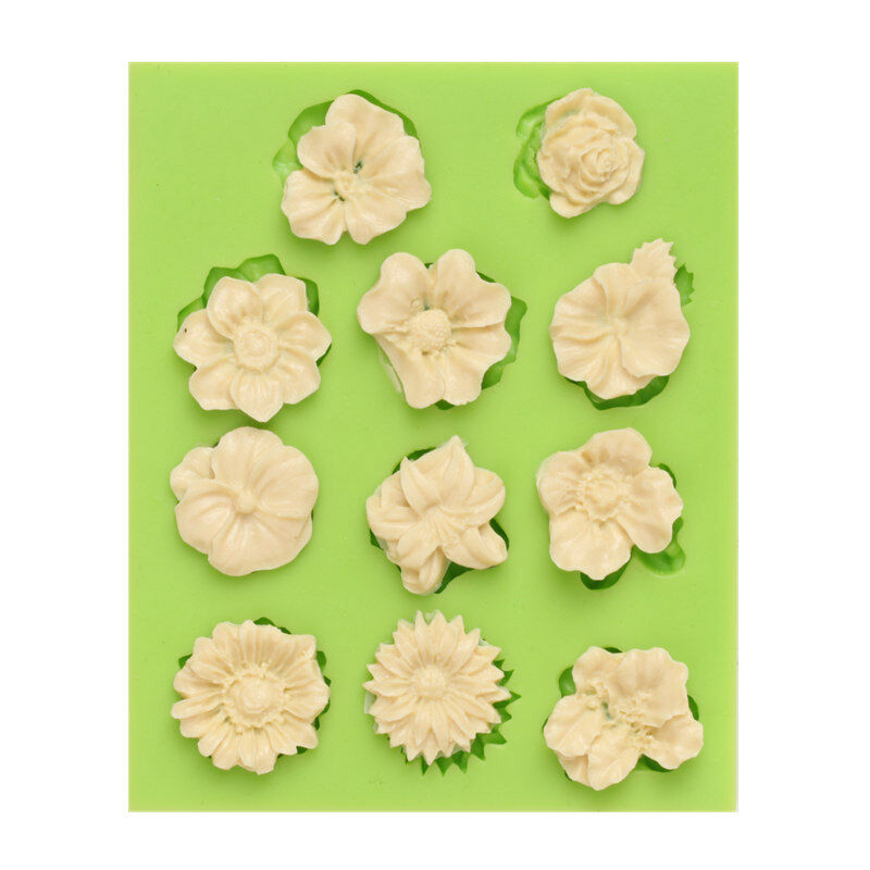 Silicone Flower Mould Cake Decor Icing Sugar Paste Chocolate  Mould UK SELLER 11