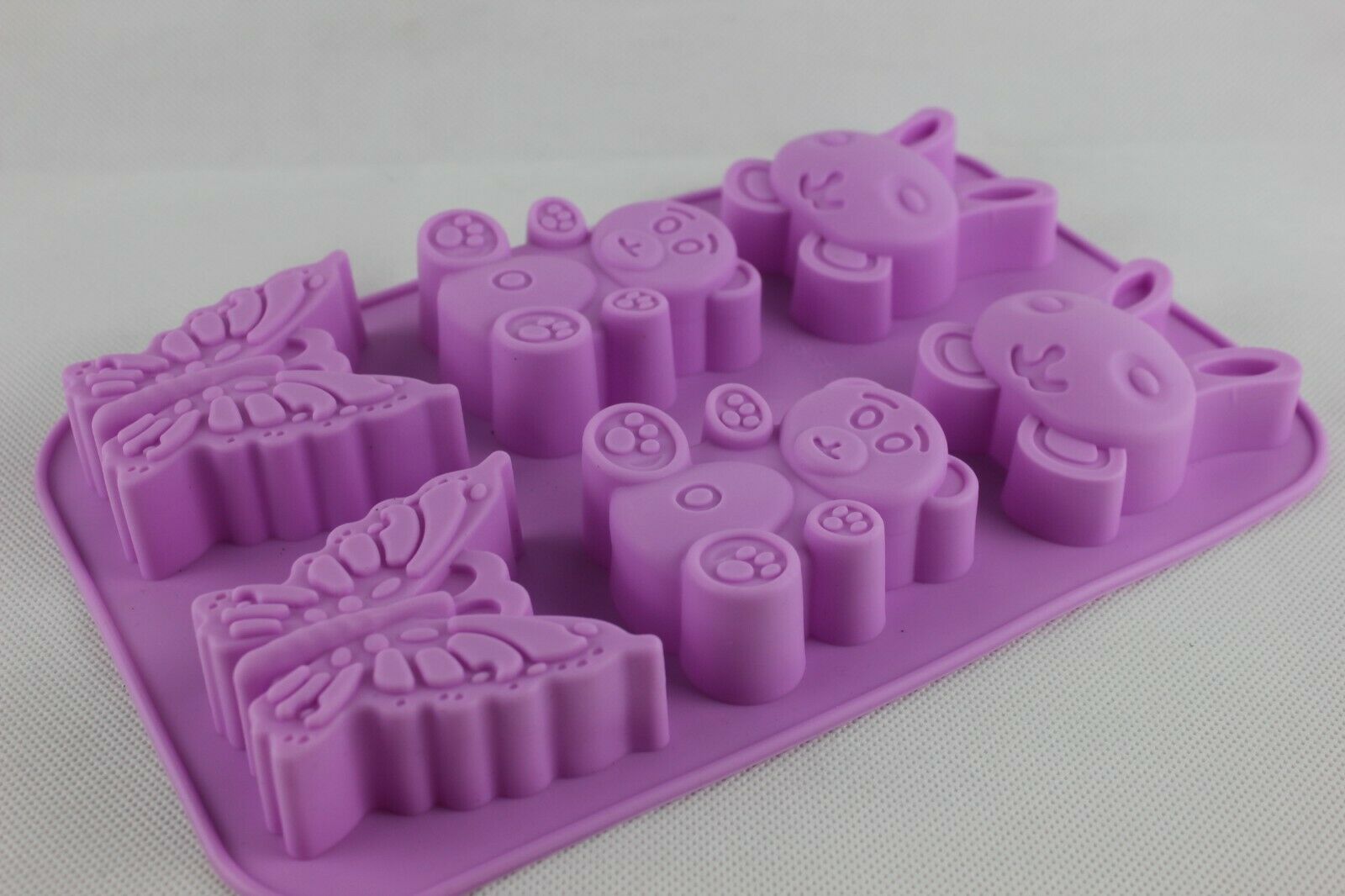 Teddy rabbit butterfly muffin tray 6 cavity soap candle cake cupcake baking