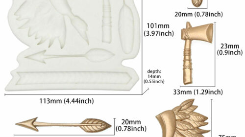 Native American Western Red Indians Fondant Silicone Mould Sugarcraft Cake Decor