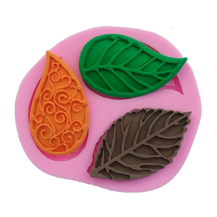 Cake Decor Silicone Fondant Shaping Decorative Leaves Mould Chocolate Sugarcraft