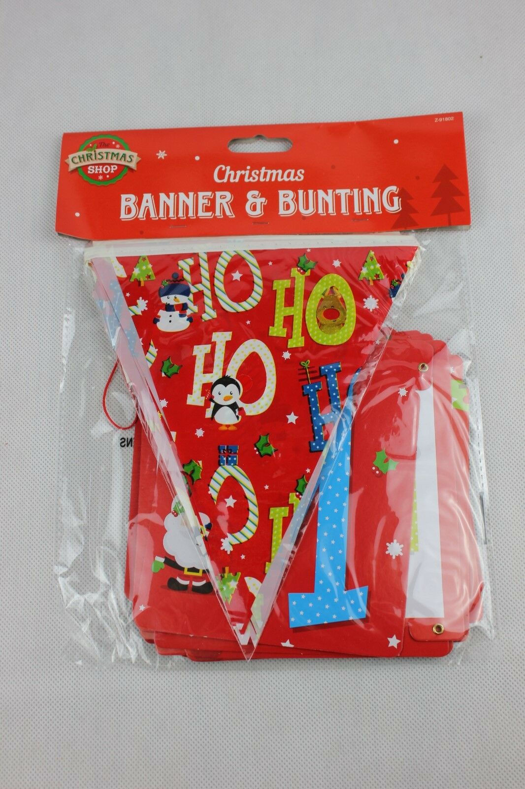 Christmas 2x Bunting and 2x Banner Festive Decoration Garland Children Party #1