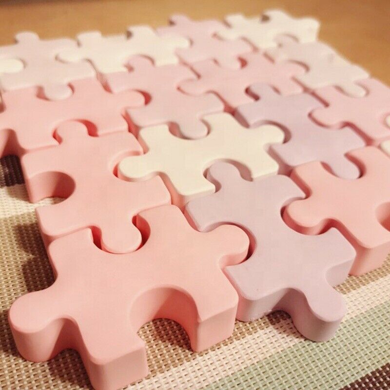 Jigsaw Puzzle Cake Silicone Mould Icing Chocolate Bunt Resin Candle Soap Melt