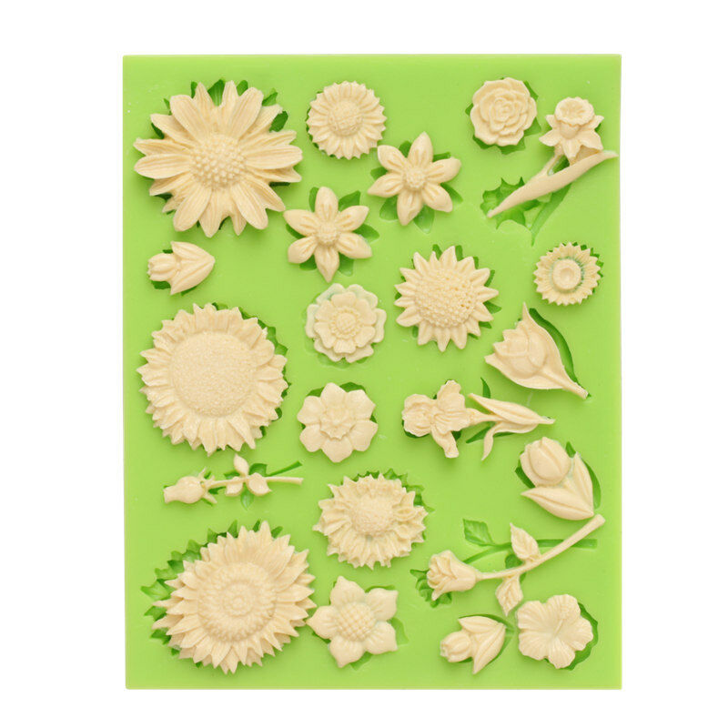 Flower Silicone Mould Cake Decorating Fondant Icing Sugar Paste Resin Crafts #22
