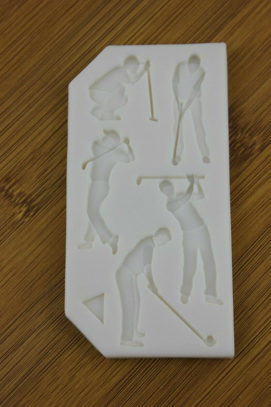 Golfer Silicone mould  Icing Cake Fondant Golf clubs