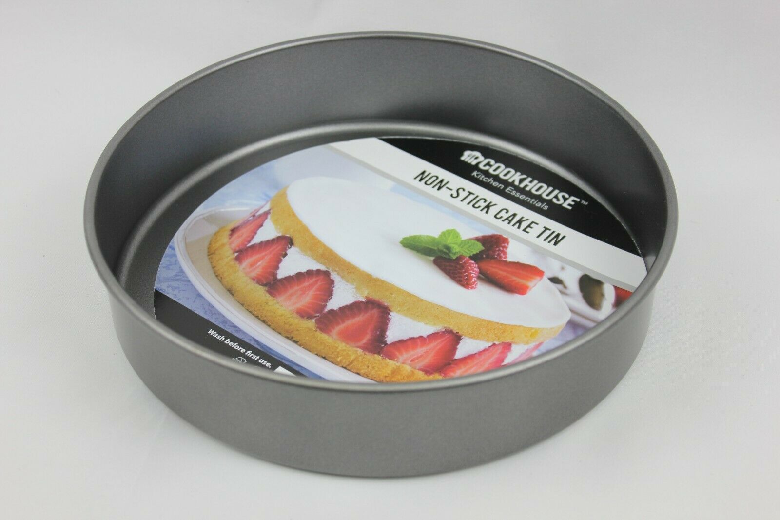 Deep Round Straight Victoria Sandwich Cake Tin RSW Solid Base 9" x 2"- 23 X 5 cm